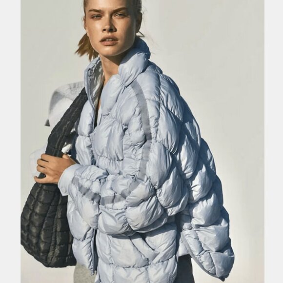 Free People Scrunchy Glossy Pippa Packable Jacket Puffer - Picture 4 of 4